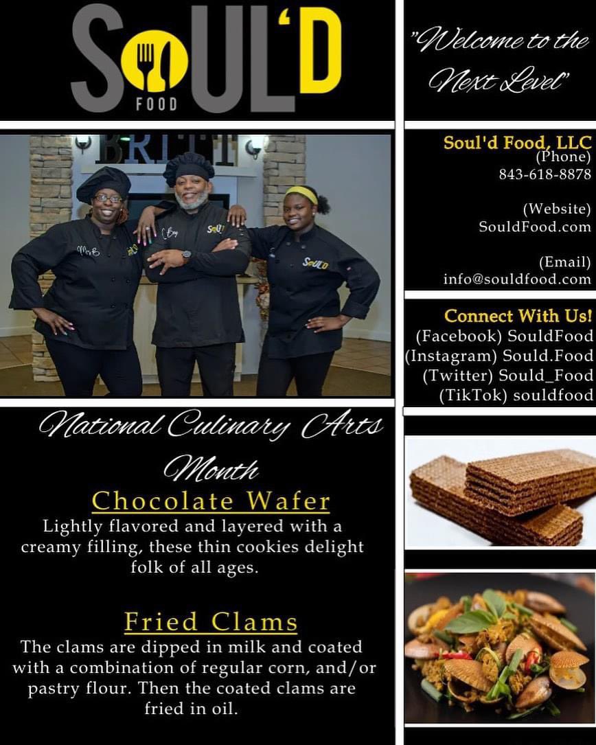 Sould_Food's tweet image. #NationalChocolateWaferDay
#NationalFriedClamDay
💛
#July3rd

#NationalCulinaryArtsMonth
#blackownedbusiness #nextlevelcooking #foodporn #cheflife #bookus #souldfood