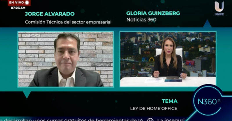 colegiocpmexico's tweet photo. Durante su participación en Noticias 360, el Maestro Jorge Alvarado Cordero, menciona que la Norma Oficial Mexicana (#NOM37) del #homeoffice, ya es una realidad en México y cada vez más empresas recurren a esta nueva modalidad para optimizar costos y productividad. #Teletrabajo