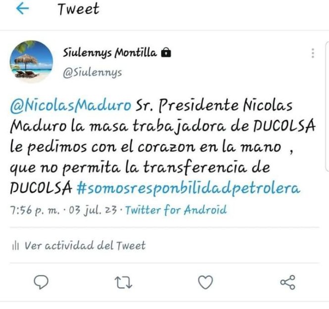 BarbiGarciaa's tweet photo. #NoALaTransferenciaDeDUCOLSA https://t.co/jIW1O6p5O2