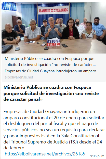 guardianesg's tweet photo. Los intereses de #FOSPUCA Importan más que la Norma Jurídica, y la Justicia. Por Ahora. #LaLuchaSigue  https://t.co/0NYWruqDfr https://t.co/gbypbJlun2