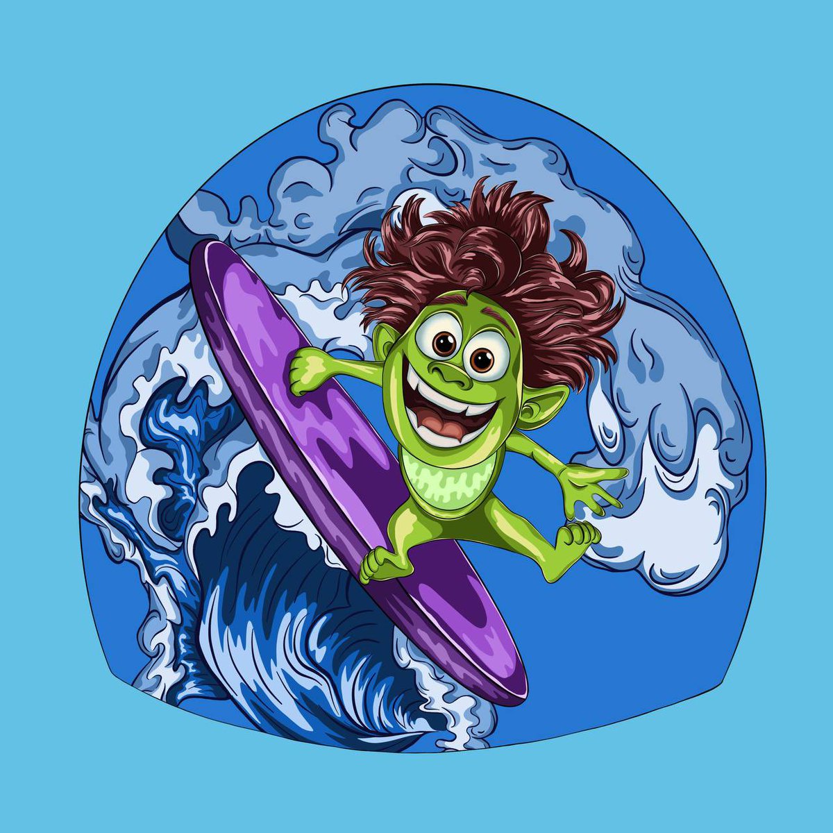 Good morning ❤️

✨ Introducing my first summer character - Summer Hero! 

Inspired by fearless daredevils who fearlessly pursue their bold dreams in the world of extreme sports. 🏄‍♂️💪 While I depicted a surfer, my intention was to embody all summer thrill-seekers.

These