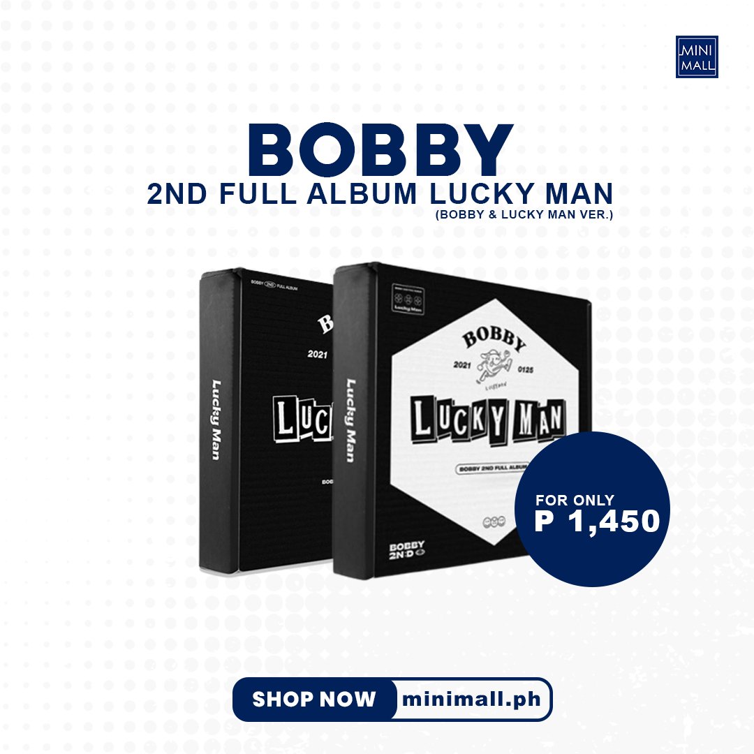 iKON BOBBY [LUCKY MAN] 2nd Full Album provides a versatile and exciting way for fans to immerse themselves in Bobby's world while enjoying the perfect dose of his incredible music wherever and whenever they want.

Visit our website at minimall.ph for more merchandise.