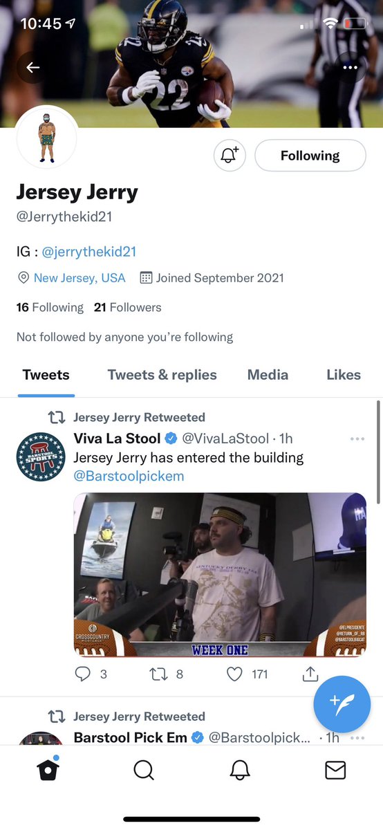 jaredjohnson's tweet photo. @Jerrythekid21 It was always Jersey Jerry. https://t.co/yXBliAHlwe