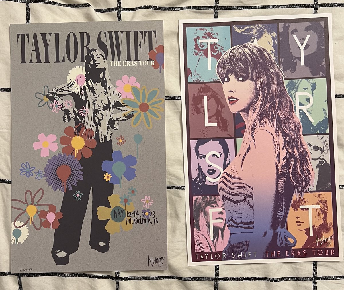HI my mom doesn't need her posters from her eras vip box so i thought id give them away to someone! all 4 posters are included + vip box

to enter the giveaway : 
⭑ follow me :) <a href="/blockmeout7/">Gavin 💛</a>
⭑ retweet this post
⭑ comment your favorite taylor swift song

ends 7/14, US only 🪩
