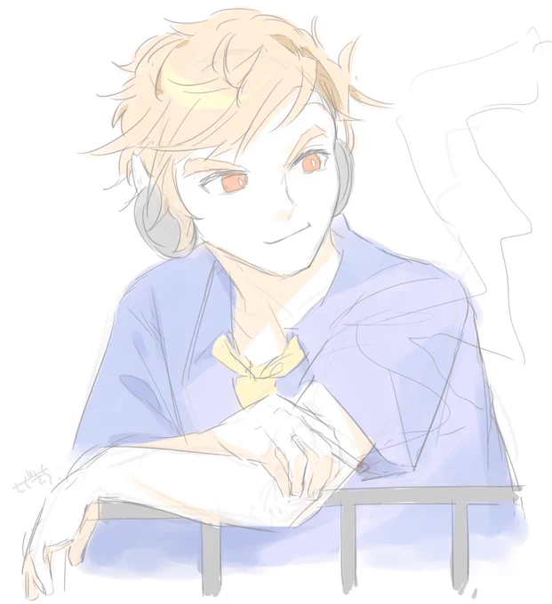 夏だし申し訳程度のラピス衣装で落書き