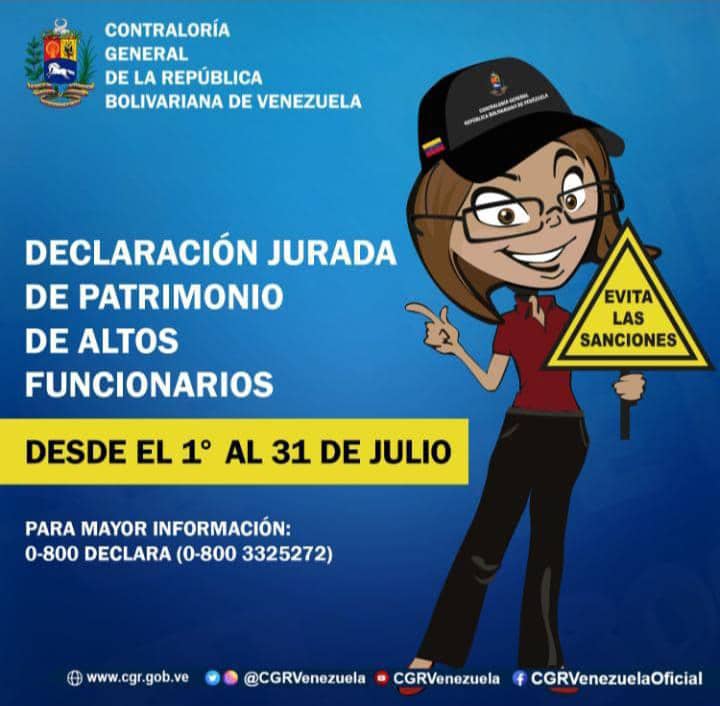 atencionalciu16's tweet photo. #DACCSAlDia | La Contraloría del edo. Anzoátegui inició el proceso de Actualización de la Declaración Jurada De Patrimonio, desde el 1° hasta el 31 de julio de 2023. Atenderemos su solicitud todos los días en nuestra Oficina de Atención al Ciudadano. #EvitaLaMultaDeclara https://t.co/RfeykGp8gU