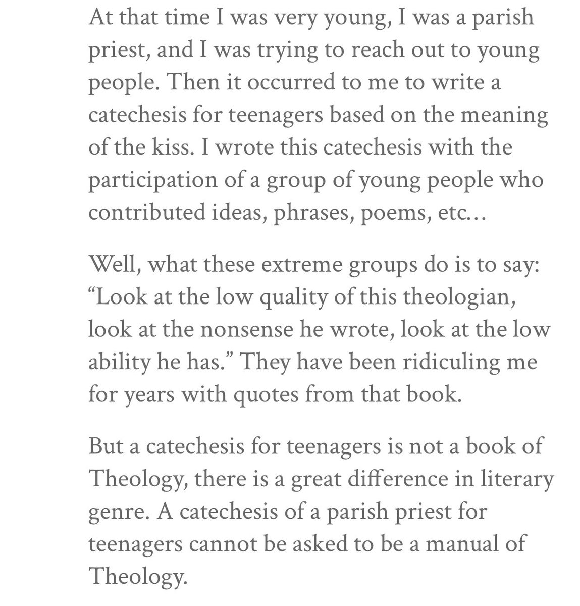 LeMeTellUSumtin's tweet photo. Archbishop Víctor Manuel responds to the outrage, fueled mainly by American Catholic Fundamentalists (“traditionalist” would be inaccurate, #schismaticslite is getting there), about a book he wrote as a young priest. https://t.co/60GP5yU59J https://t.co/vUa3ySLYCt