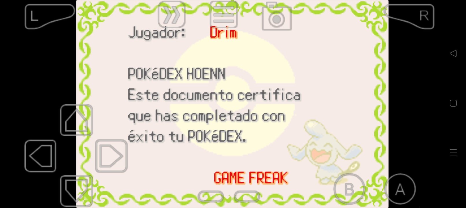 Hoenn Pokédex: Complete!