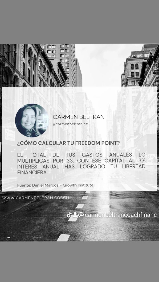 carminabg's tweet photo. ! Libertad Financiera ! Atrévete a realizar el cálculo y cuéntame que vas hacer para llegar. #EducaciónFinanciera #FreedomPoint #CarmenBeltrán https://t.co/2W6PLceNsO
