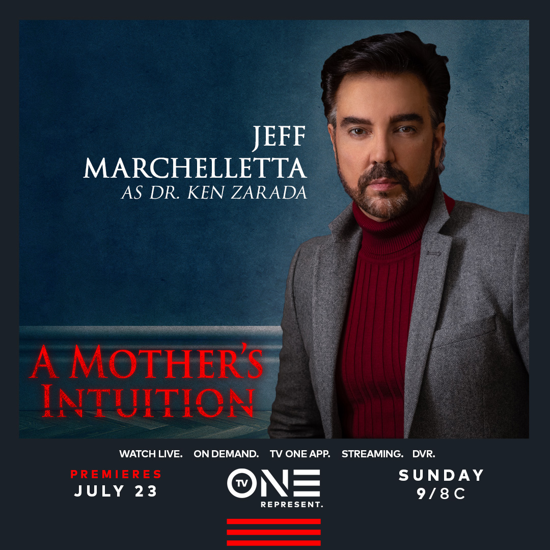 tvonetv's tweet image. .@JeffMarch stars as Dr. Ken Zarada in the new @tvonetv original movie: #AMothersIntuition, premiering Sunday, July 23rd at 9p/8c. 🎥🍿