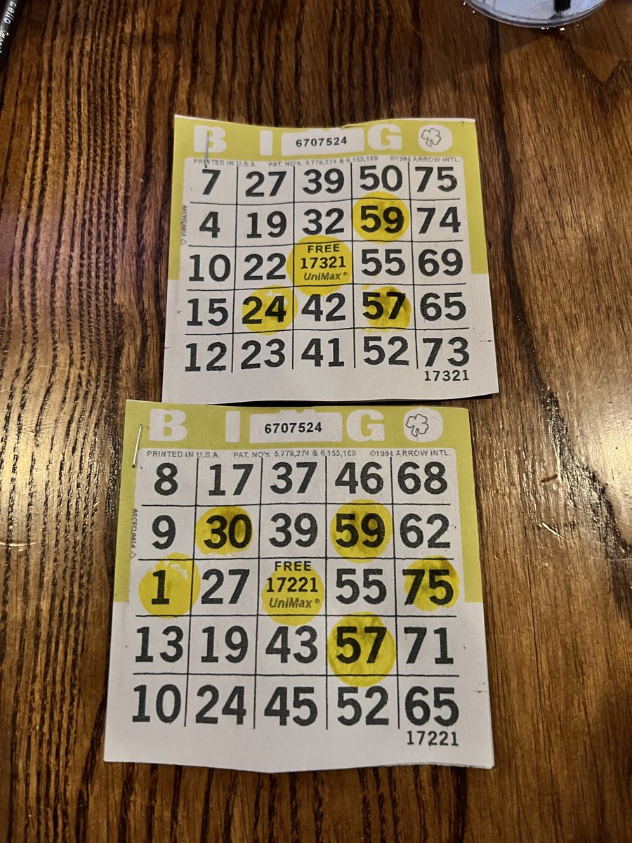 You might be OCD if you expected the numbers on your BINGO card to be to be sorted. 
#OBriansWesleyChapel #DidntWin