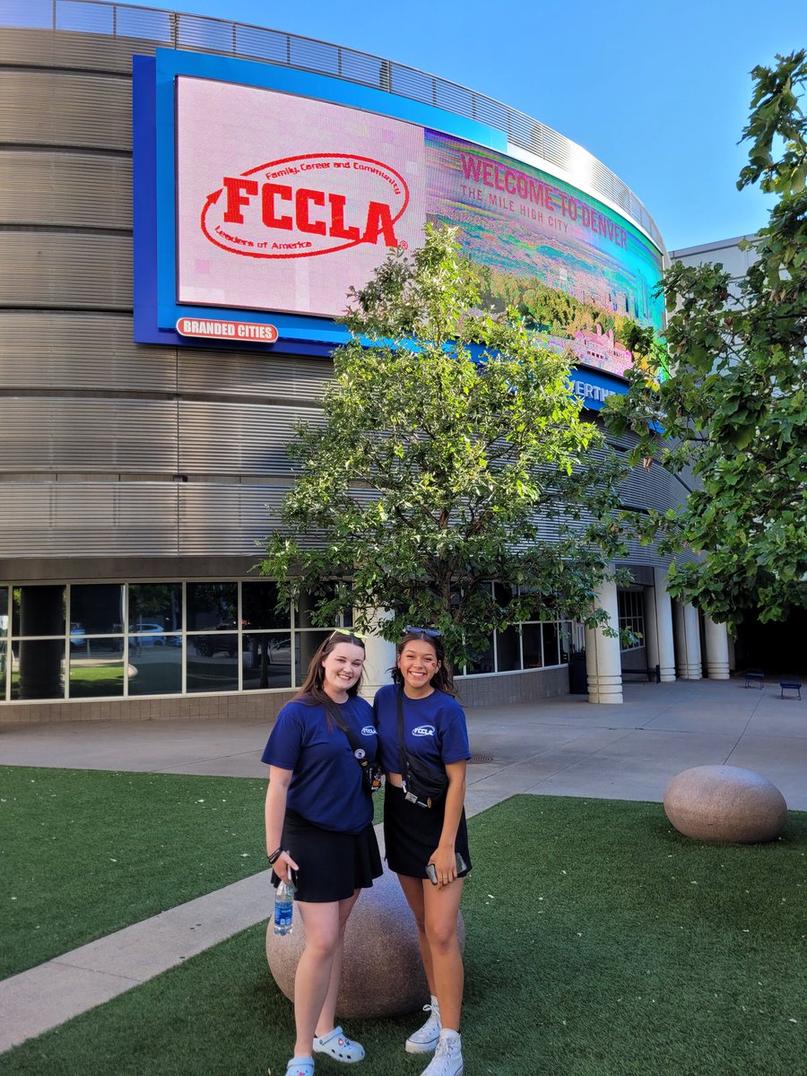 SEPFCCLA's tweet photo. At National FCCLA Conference in Denver this week! One competition down, one to go! Best of luck to Cadence &amp; Raquel! https://t.co/olfvWoJ0K6