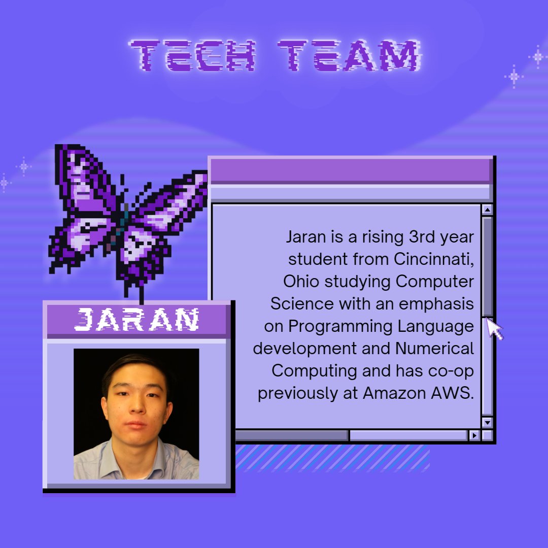 makeuc_io's tweet photo. Meet the 2023 Technology Team!! This team is responsible for the development for our hackathon, like all the cool stuff on our website, Discord server, and more!! :) #MakeUC #hackathon (2/2) https://t.co/Sob28BkSoV