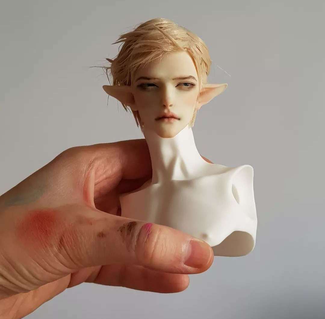 BjdRosen's tweet photo. Erasmus small  test head print. Soon 75cm size pre-order. #bjd #bjdmaking #balljointeddoll #bjdsculpting #ドール #球体関節人形 #인형 #人形 #doll https://t.co/io3BxpAQIU