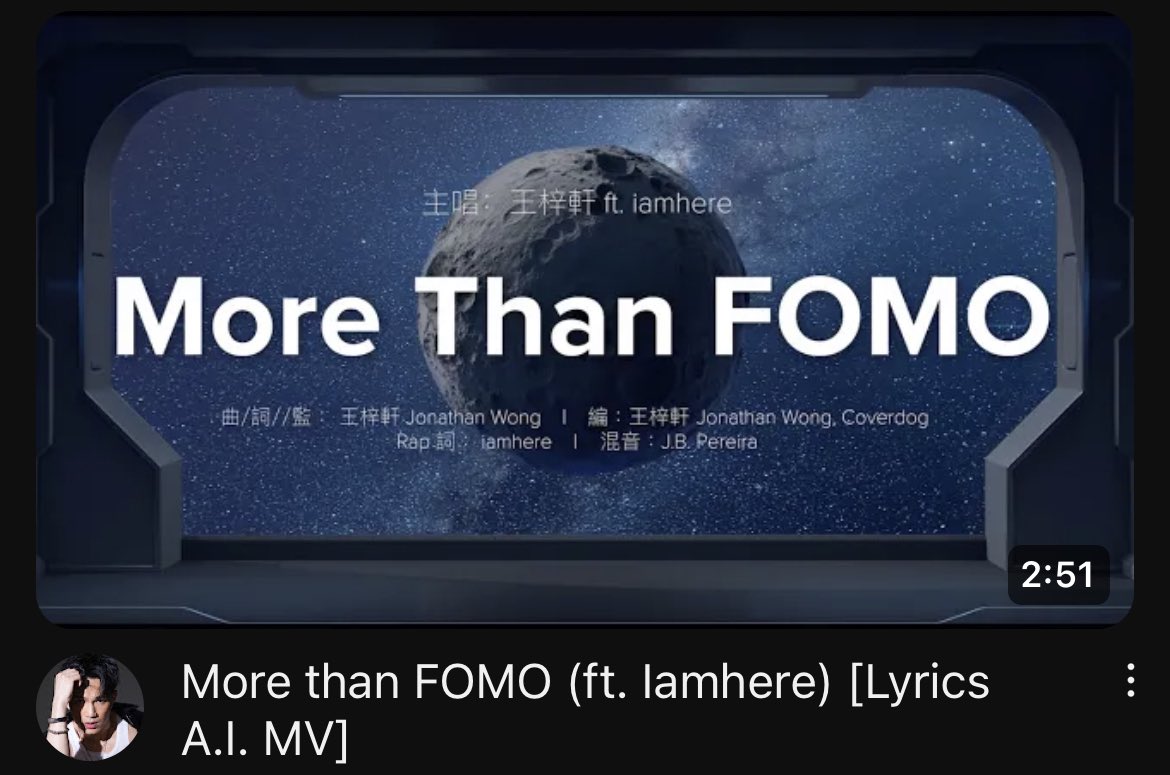 youtu.be/i9niW968QVM
New song #MoreThanFOMO featuring <a href="/BoredApeYC/">Bored Ape Yacht Club 🍌</a> 
#6733 ( <a href="/devilbb888/">devilbb.eth 🍌</a> )
#7290 #4996 ( <a href="/NASNAS723/">NAS</a> )
#7290 Gucci Grail ( <a href="/nicyauyau/">nicyau</a> )

#BAYC #NFT #FOMO #music #ai