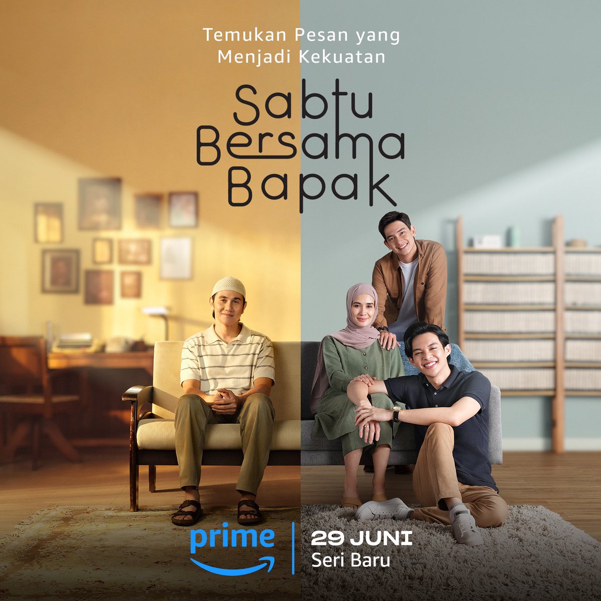 TarizSolis's tweet photo. Air mataku berulang kali tumpah saat nonton 'Sabtu Bersama Bapak' yg pilu sekaligus heartwarming. Kisahkan seorang ayah yg siapkan video petuah hidup buat anak-anaknya sebelum meninggal, ini series bermakna yg bicara parenting, berbuat baik ke sesama &amp; membina hubungan yg sehat. https://t.co/PbJ9Heo849
