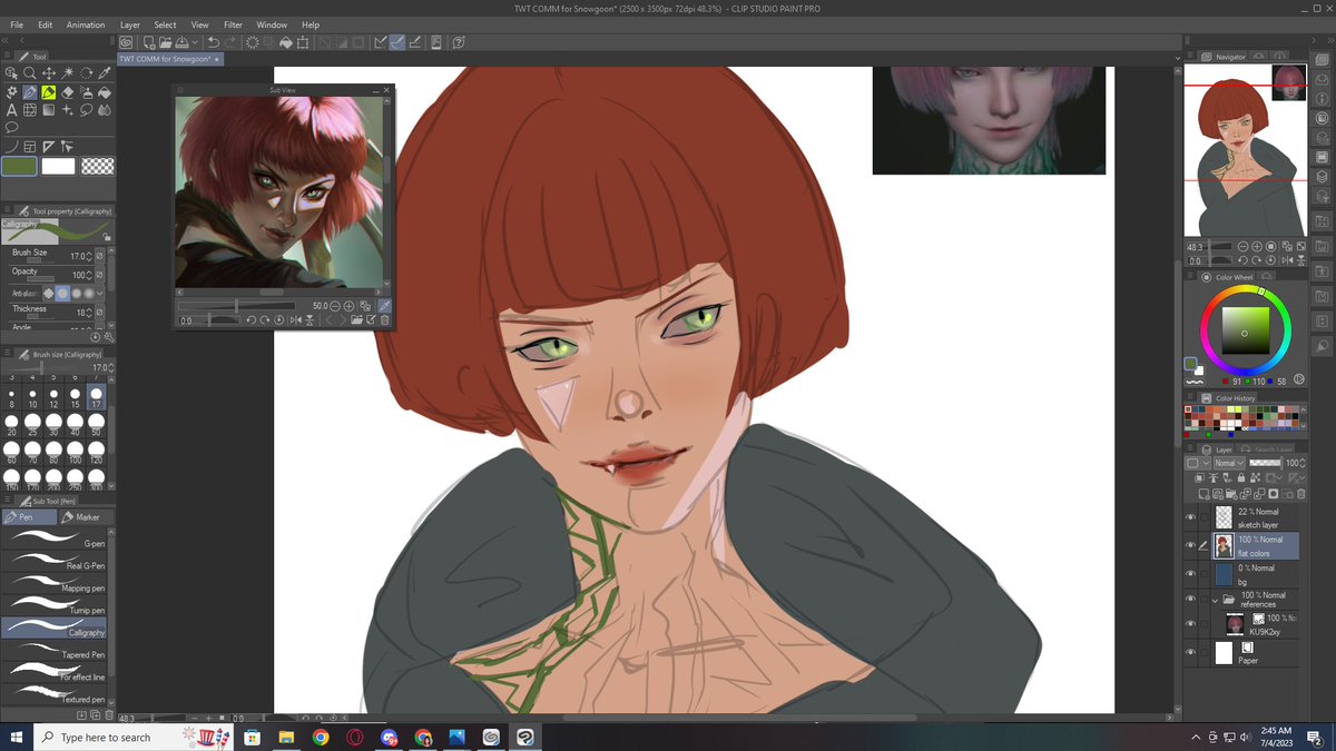 spacey_illust's tweet photo. commission wip in my semi realism style https://t.co/H6626EkxX6