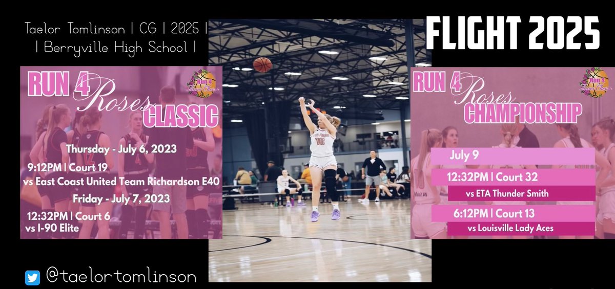 Taelor Tomlinson (@taelortomlinson) on Twitter photo Ready for the <a href="/TFNsRun4Roses/">TFN's Run 4 Roses</a> this week!!! Looking forward to a great week of basketball! ✈️ 🏀 Ready for the <a href="/TFNsRun4Roses/">TFN's Run 4 Roses</a> this week!!! Looking forward to a great week of basketball! ✈️ 🏀