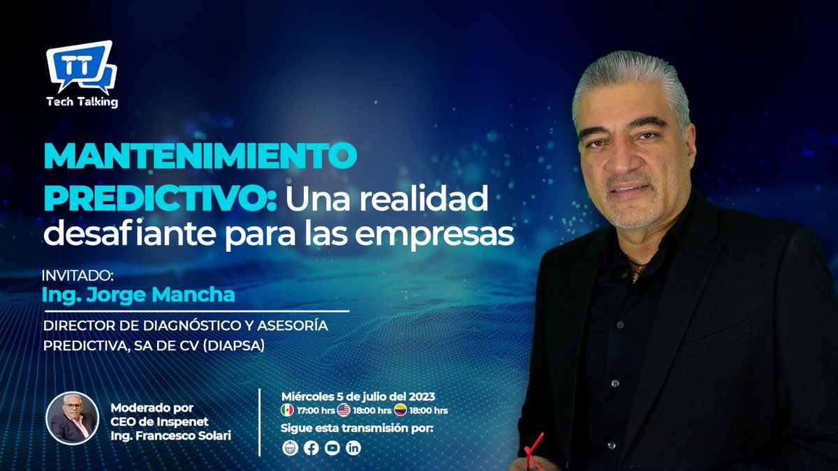 Mancha_Inst_MC's tweet photo. Vamos a platicar algunas de las múltiples experiencias en los diferentes tipos de industria con las que me toca interactuar para implementar y revisar herramientas predictivas adecuadas para sus equipos operativos 👇

https://t.co/FaXNWUpfXv https://t.co/OKhbX2pxP6