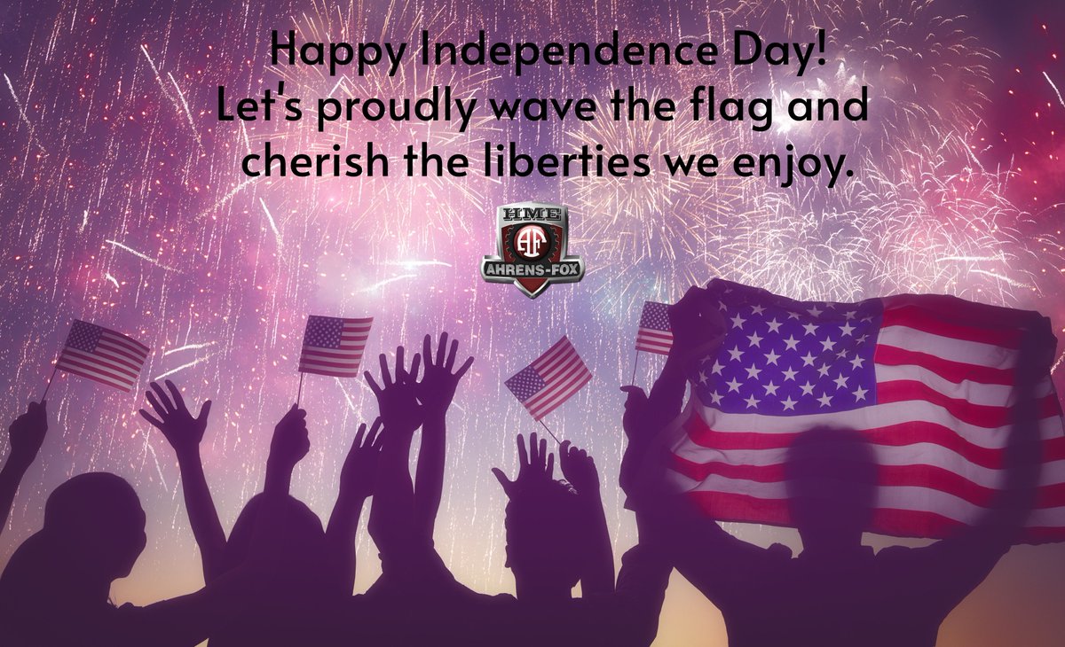 Wishing all or our customers, dealers, partners and employees the very best on this Fourth of July! Let us gather as a country to honor the gift of liberty on this special day.