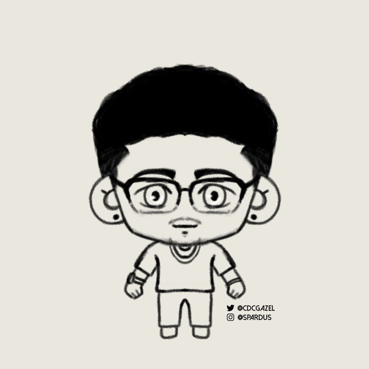 Guu3S's tweet image. Desenho que minha amiga Sam fez de mim 🩵, #AmizadesPrevalecem #Artista #AmigosForever #DesenhosKawaii