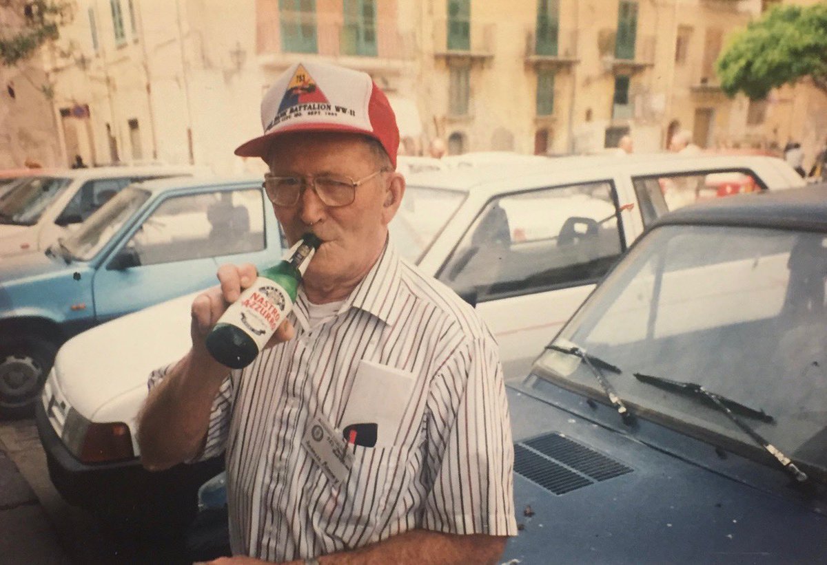 Have fun tomorrow at work England! 😤

Here’s a picture of my grandfather when he went back to Europe to tour WWII monuments and locations. 

I would say he deserves that beer! Thank you to everyone who keeps America safe and great! 🇺🇸 

My fellow Americans, I hope you love USA!
