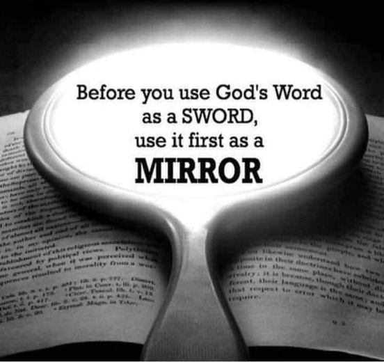RandySevy's tweet photo. And why beholdest thou the mote that is in thy brother's eye, but perceivest not the beam that is in thine own eye?

Either how canst thou say to thy brother, Brother, let me pull out the mote that is in thine eye, when thou thyself beholdest not the beam that is in thine own eye? Thou hypocrite, cast out first the beam out of thine own eye, and then shalt thou see clearly to pull out the mote that is in thy brother's eye.
Luke 6:41-42