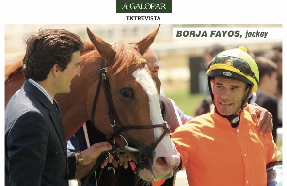 “En este tiempo he trabajado por mi felicidad para amar otra vez lo que había dejado de amar, que son las carreras y los caballos”

No te pierdas la entrevista a Borja Fayos que esta tarde publicamos en A Galopar