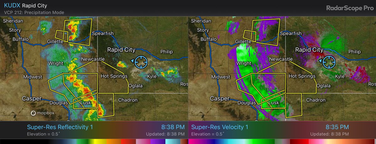 Waiting for the main event. 🌬️ Spent the afternoon setting up a few TriPOD Mesonets and a couple remote cameras along and S of Interstate 90. I’m currently sitting in a mobile mesonet near Scenic, South Dakota. #SDwx