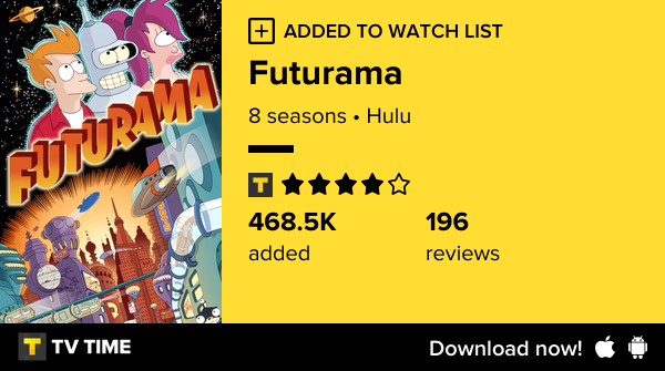 beingshelfaware's tweet photo. I've just started following Futurama https://t.co/drlEyt9Hr4 #tvtime https://t.co/L8BTM7n99Z