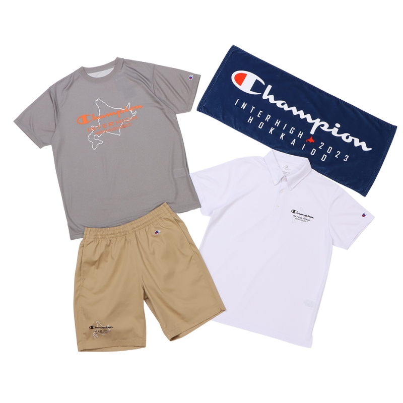 Champion_jpsc's tweet photo. 【インターハイ記念ウェア販売】

今夏、全国高等学校総合体育大会 #インターハイ が北海道にて開催！

#Champion 公式オンラインストアにて「2023 北海道インターハイ大会記念ウェアコレクション」を7/11(火)～先行販売📢

全競技共通デザインに加えて、バスケ・バレー競技専用の記念ウェアも👀