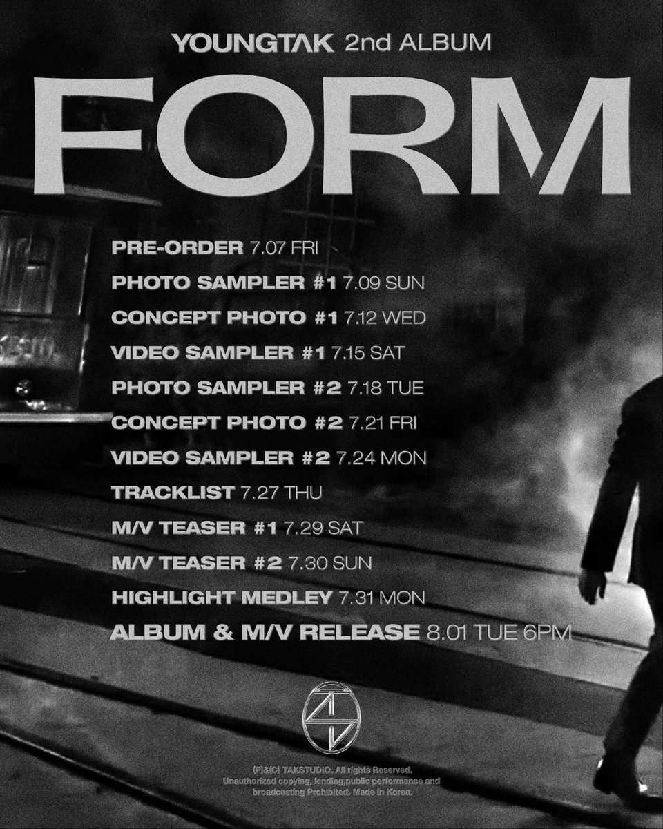 aseotag's tweet photo. YOUNGTAK
2nd ALBUM
[FORM]
SCHEDULER

> 2023.08.01 TUE 6PM

#YOUNGTAK #영탁
#2ndALBUM #2집정규앨범
#FORM 
#TAKSTUDIO https://t.co/S4HVDVPY9b