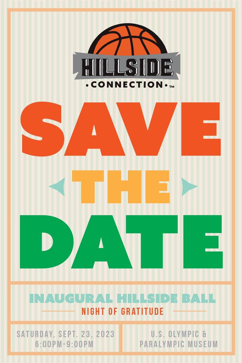 SAVE THE DATE ~ INAUGUARAL HILLSIDE CONNECTION BALL ~  A NIGHT OF GRATITUTUDE ~ SATURDAY SEPTEMBER 23RD ~ UNITED STATES OLYMPIC &amp; PARALYMPIC MUSEUM 🇺🇸 

Specific details regarding event sponsorships and select tickets will be shared soon in the upcoming weeks. <a href="/USOPMuseum/">U.S. Olympic & Paralympic Museum</a>