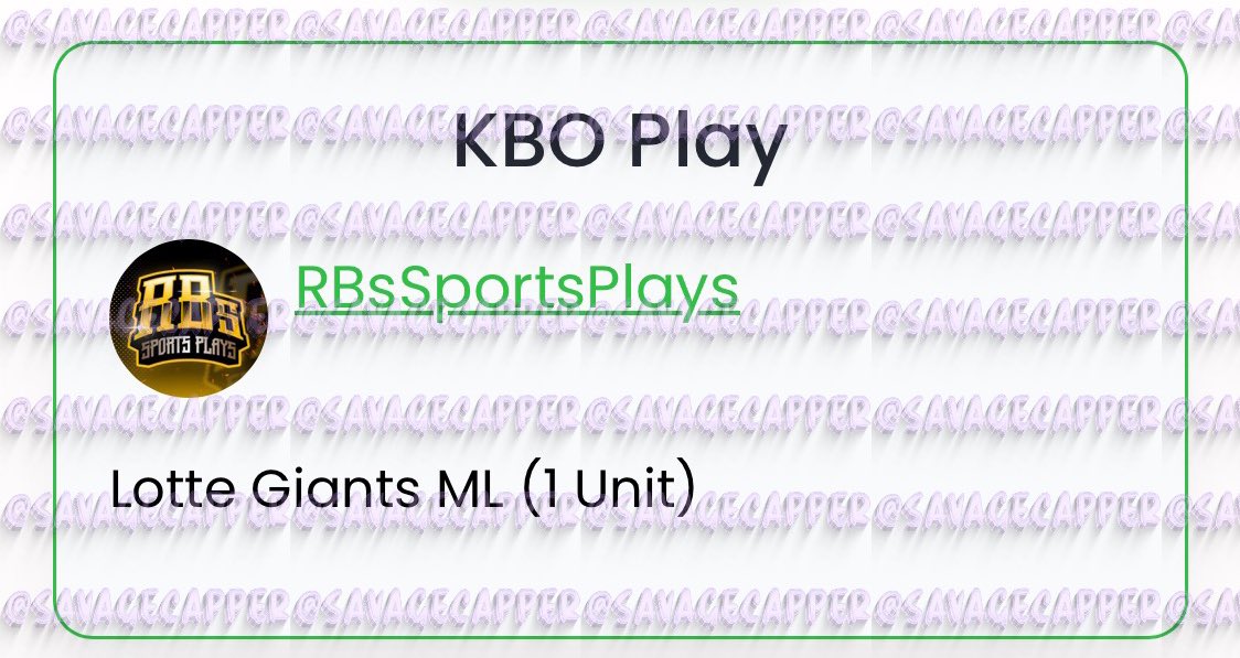SavageCappers's tweet image. KBO PICKS FROM #CaliforniaWager #RBsSportsPlays #KimsPicks #DirtyBubbleBets 🔥

#GamblingTwitter #wakeandcash #wakencash #kbopicks #kbobets #sportsconsultant #parlay