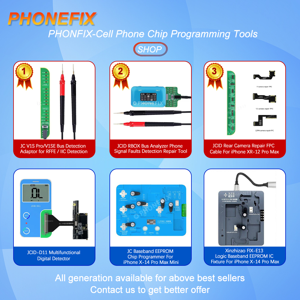 weikexiu's tweet photo. Top 6 Best Seller Cell Phone Repair Programming Tools- JUNE

Website: https://t.co/r8Ue7hQIqU
Order now and save $10-$40!

#JCV1SPro #JCID #Xinzhizao #PHONEFIX #RearCameraRepair #ChipProgrammer #ICFixture #iPhone #phonerepairtool https://t.co/tmaIbEOc89