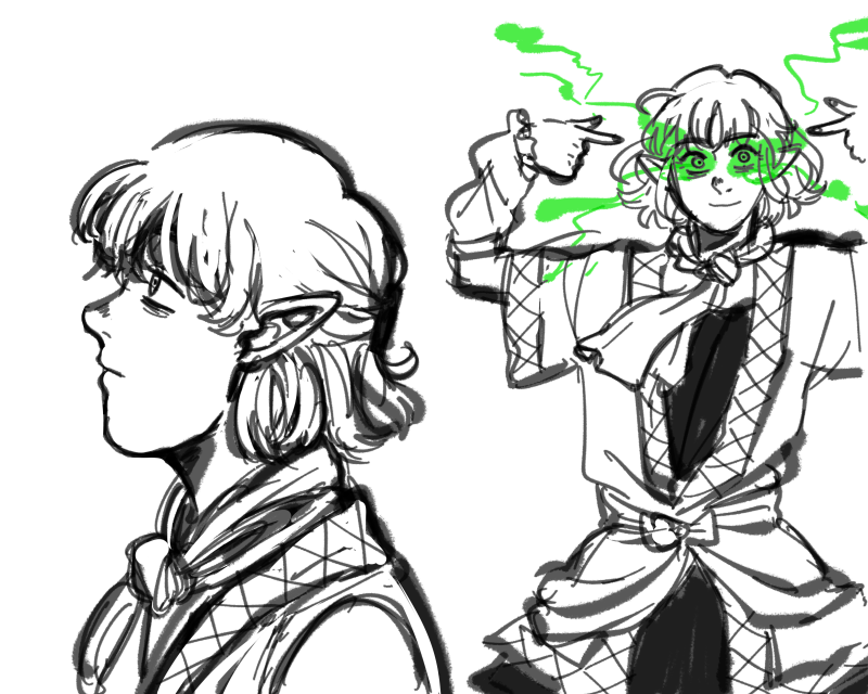 when i was in high school i drew parsee so much that even more than a decade later i still have her character design permanently baked into my muscle memory. definitely didnt make her look shitty and depressed enough back then though