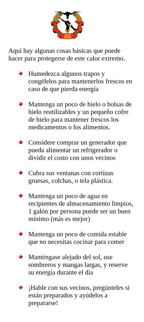 Here's a few basic things you can do to prepare in case our mismanaged grid fails this summer. Be safe, and talk to your neighbors so that you can all be prepared! (and fuck our state's rulers)