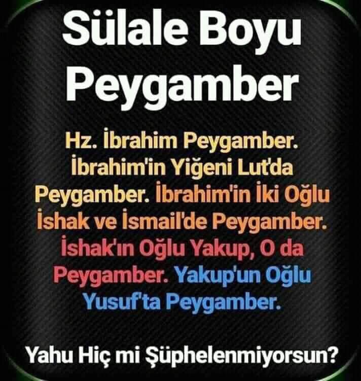 Tanrı, Yahudileri alemlere üstün kıldığını önce ilan ediyor, peygamberleri tek tek seçiyor: Bakara 47. Ayet “Ey İsrailoğulları! Size verdiğim nimeti ve sizi bir zamanlar alemlere üstün kıldığımı hatırlayın.”

sonra da aynı Yahudilere Nisa suresi 46. Ayet şöyle lanet ediyor !?