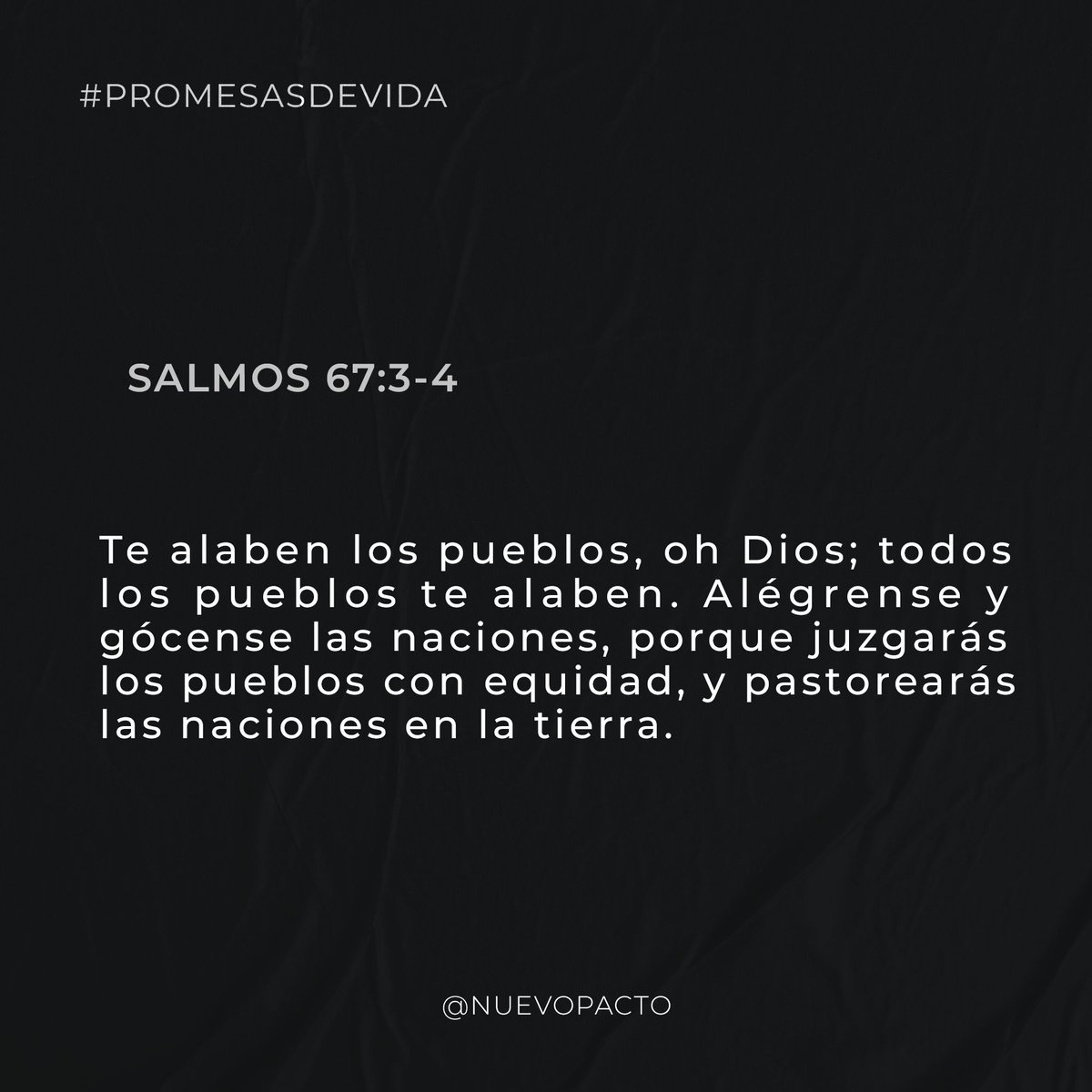 NuevoPactoSS's tweet photo. π£π₯π’π ππ¦ππ¦ ππ π©πππ
Alabad a JehovΓ‘ desde los cielos en las alturas, cantad a Dios.
Alaben su Nombre, toda creaciΓ³n le alabe, tus hijos hoy te cantan.
#Promesasdevida #Exaltemos #Alabanza #NuevoPacto https://t.co/9KJ0S0eWlr