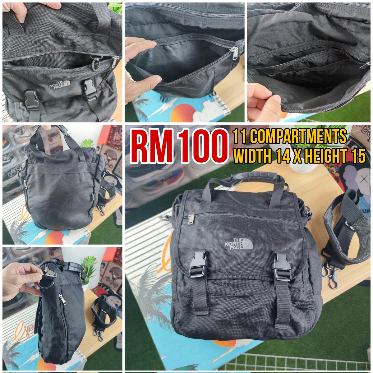 ‼️FOR SALE‼️

👜 THE NORTH FACE SLING BAG LARGE

💵 RM100 only! 

Size : Width 14' x Height 15'
Details : 11 compartments. Condition 9/10 ✨

#thenorthface #thenorthfaceslingbag #thenorthfacebag #thenorthfacebundle #thenorthfacemalaysia #thenorthfaceoriginal #slingbag #hikingbag