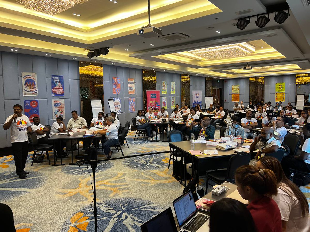 mfasia_'s tweet photo. Day 2 of Empowering the Migrant Rights Agenda opens with an impactful session on the importance of Case Documentation for Evidence-Based Advocacy. Ellene Sana, Hubertson Wilson, and Tatcee Macabuag take the lead for the learning session.
#MigrantsVoicesMFA
#MigrantsVoicesMFA_Day2 https://t.co/PWBAIXKNMu