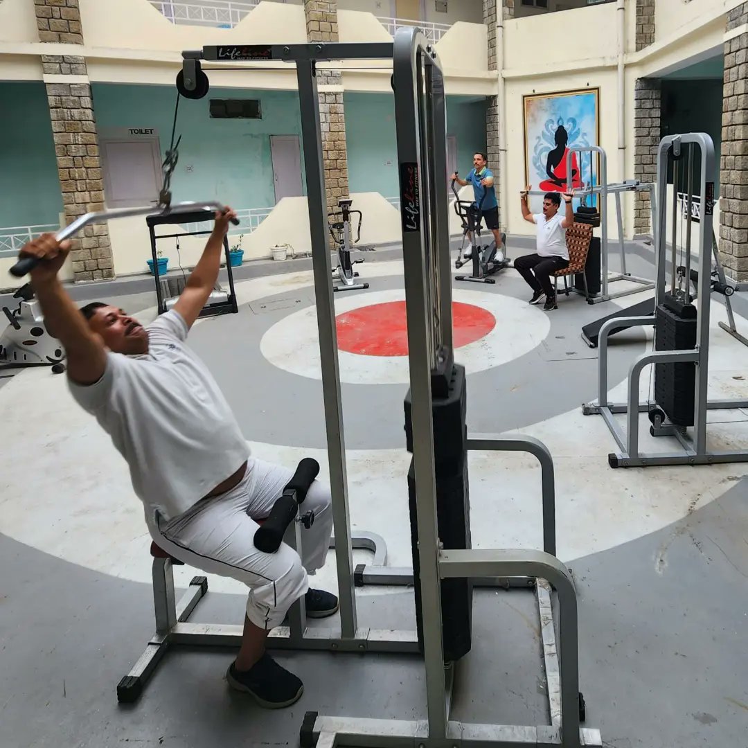 PradeshPolice's tweet photo. “This month’s exercise is next month’s health.”

2nd Batch HPPS Induction Training Course @HPPTC https://t.co/PXkZUuC2pG