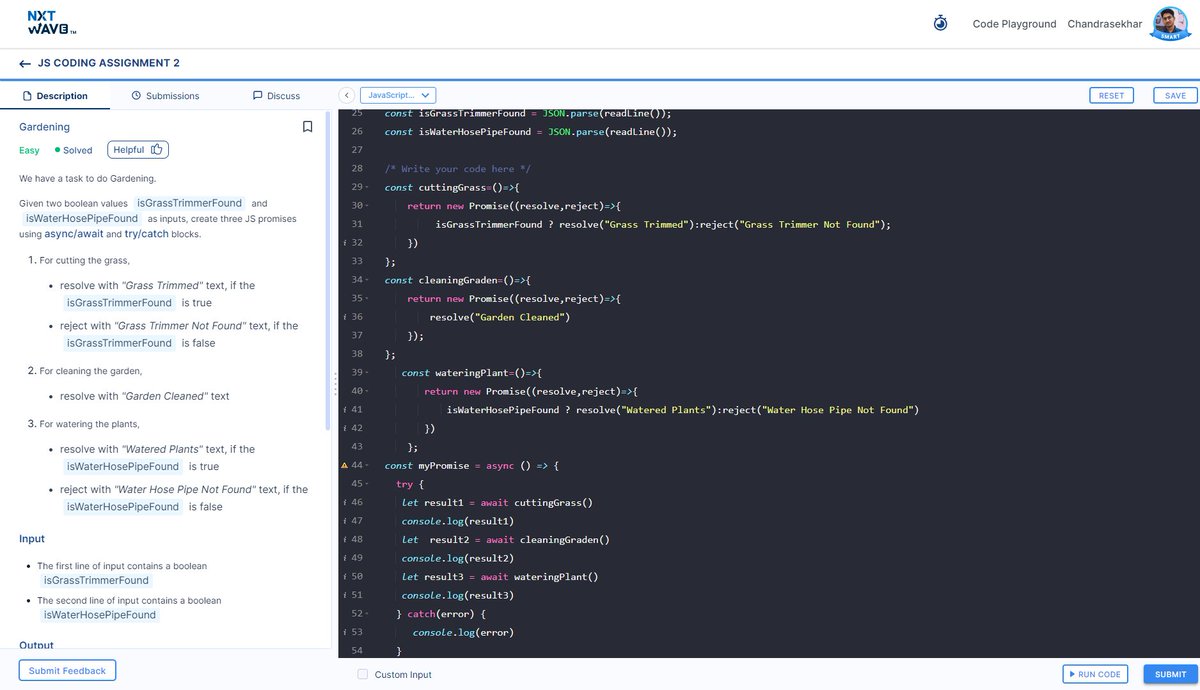 chandukuruvaa's tweet image. Hello Folks
I had completed my Assignments > JS CODING ASSIGNMENT 1,2,3,4 in JS 👨🏻💻
Thanks to @rahulattuluri @sashankreddy07
@girishakash13 @avinashdara @nxtwave_tech
#makejulyegreen #1hourofcode #javascriptlearning #assignments #mcq #practice #ccbphour #ccbpacademy #nxtwave💚