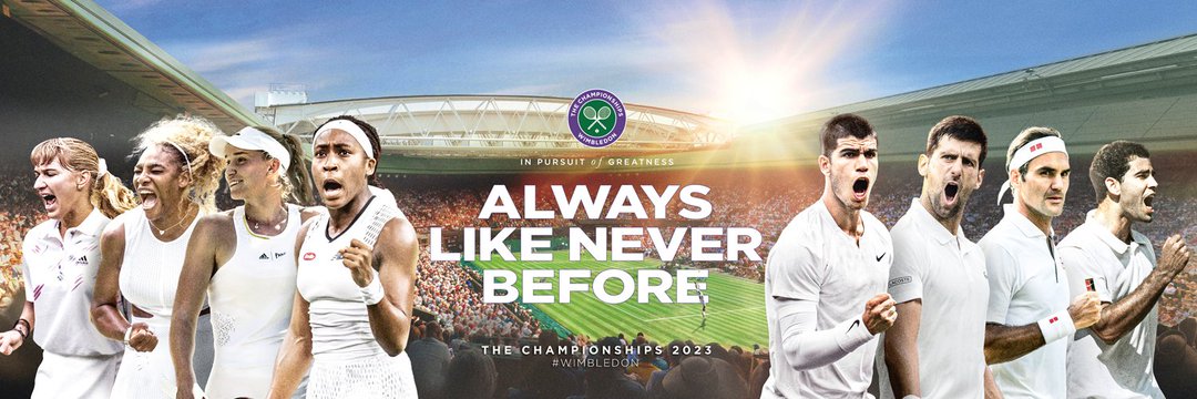 TamasSinha's tweet photo. @BBCSport @ESPNFC compares her with Graf and William Sisters, but couldn't make it to the second round.

The official @Wimbledon poster.. 😂😂 https://t.co/44jJc8xs5j