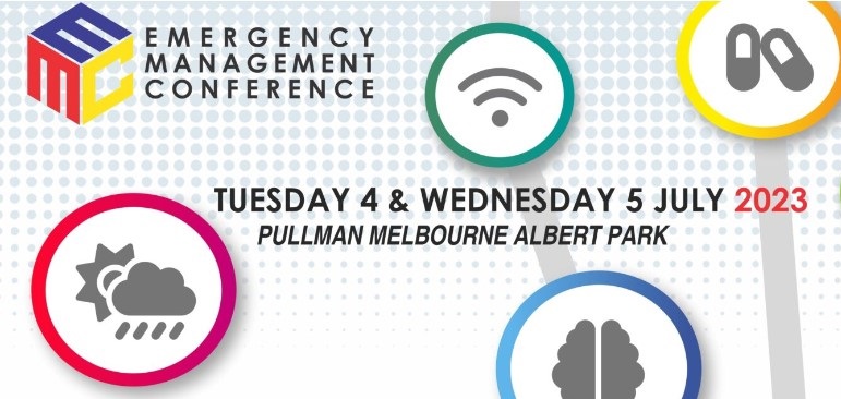 Today Mat's discussing #Flood #protection  #infrastructure at the #Victorian #Emergency  #Management Conference. He was invited as a guest presenter and panel member. With Mat's FloodFree role and as Captain of Cohuna Fire Rescue, we trust he's a valuable addition to discussions.