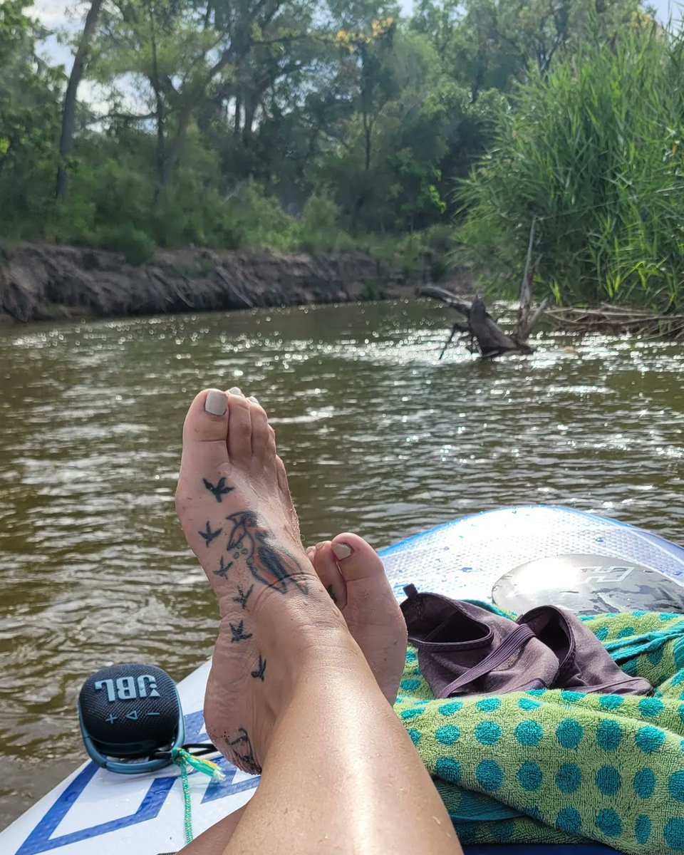 Had a much needed and great time floating the river with my son this morning! ☀️