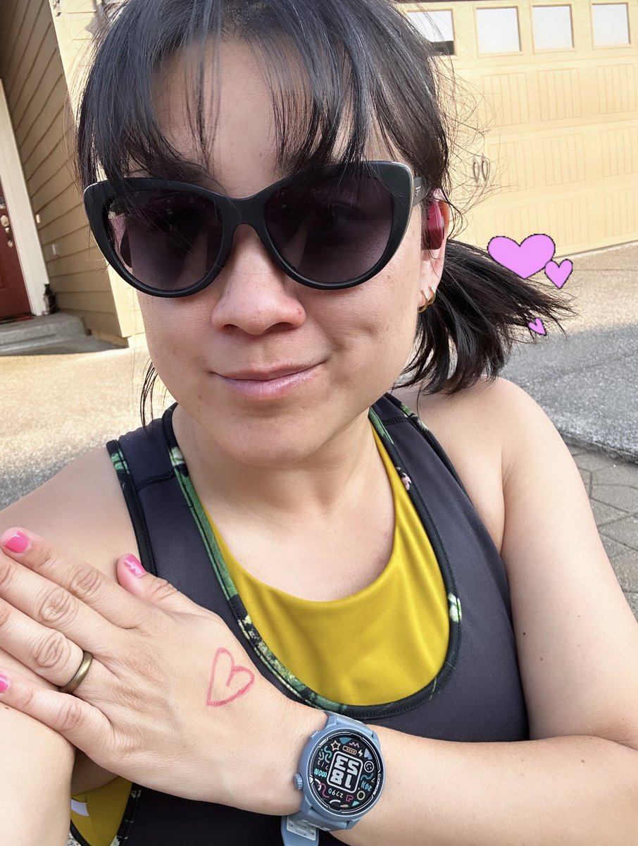 krissymmurphy's tweet photo. Ran 5 for @AliOnTheRun1 🤍. My tour looked kinda like a heart, maybe? #rallyforali https://t.co/y4Pr6i2vWx