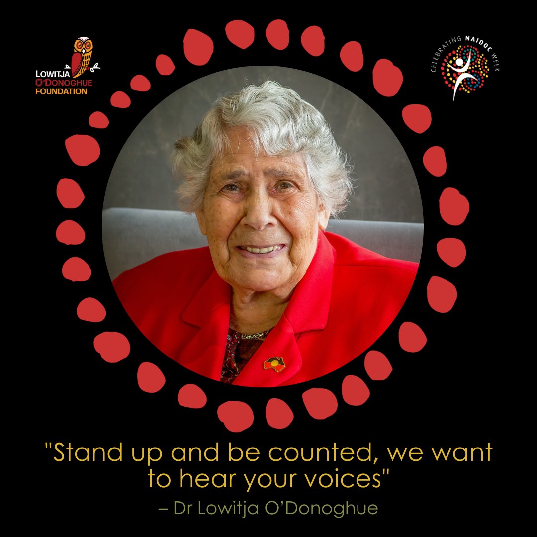 LowitjaInstitut's tweet photo. After a lifetime of advocacy and resistance, Dr Lowitja O'Donoghue continues to promote Aboriginal and human rights through the legacy of her work.   

As we reflect on her achievements, we also acknowledge the wisdom, knowledge, and resilience of all Elders. https://t.co/e0JQQvFdTi