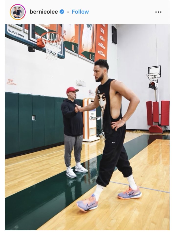 RT @dru_star: ben simmons working out at university of miami with agent bernie lee, who he shares with jimmy butler https://t.co/IcFPvVK49Q