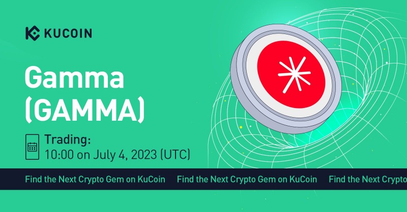 kucoincom's tweet photo. 📢 New Listing
@GammaStrategies ($GAMMA) Gets Listed on #KuCoin!
💎Pair: GAMMA/USDT
💎Deposit: now open (network: ERC20)
💎Trading: 10:00 on July 4, 2023 (UTC)